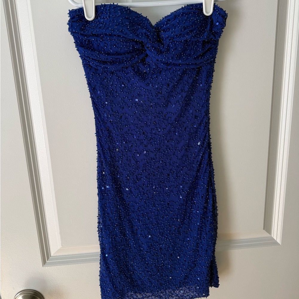 Windsor Royal Blue Strapless Dress